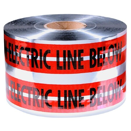 Milwaukee Tool 6" X 1000-FT MAGNATEC RED PREMIUM DETECTABLE "CAUTION ELECTRIC LINE BELOW" 31-109